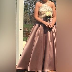 Tiffany Size:16 prom dress  slight alterations to add a bustle